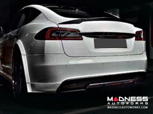 Tesla Model S Rear Diffuser Splitters - Carbon Fiber